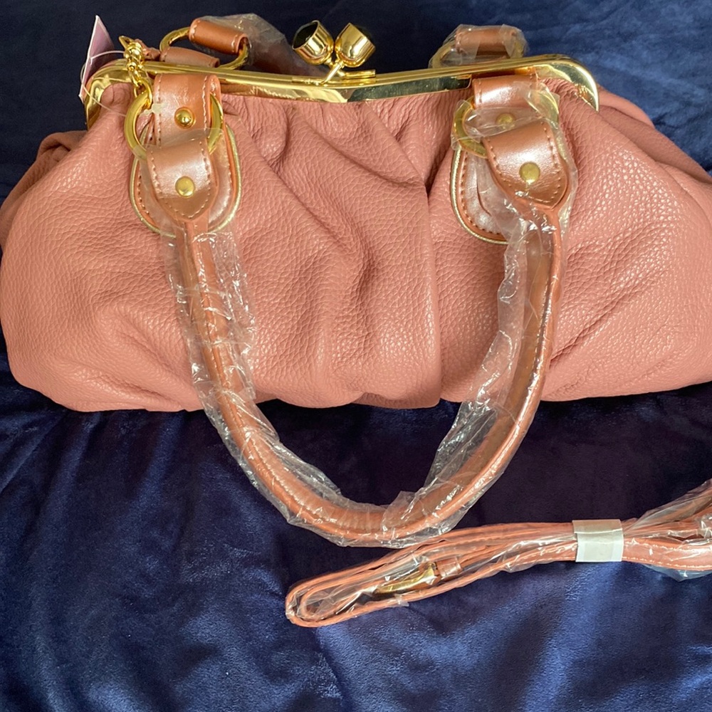 COPY - NWT pink leather purse
